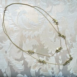 Loft long gold necklace